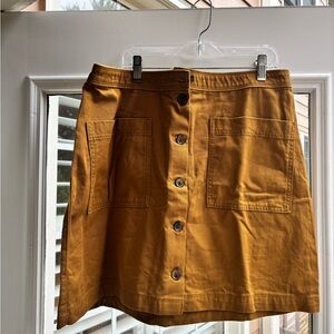 Old Navy Women's Button-Front Brown Skirt